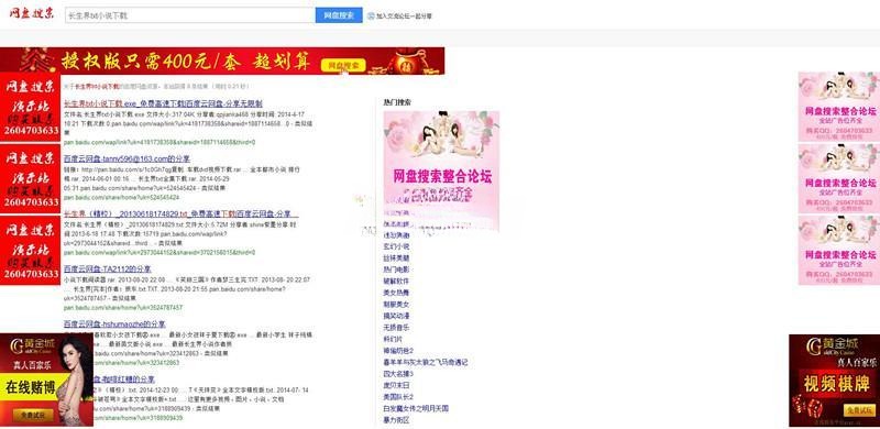 Discuz整合网盘搜索系统 PHP源码