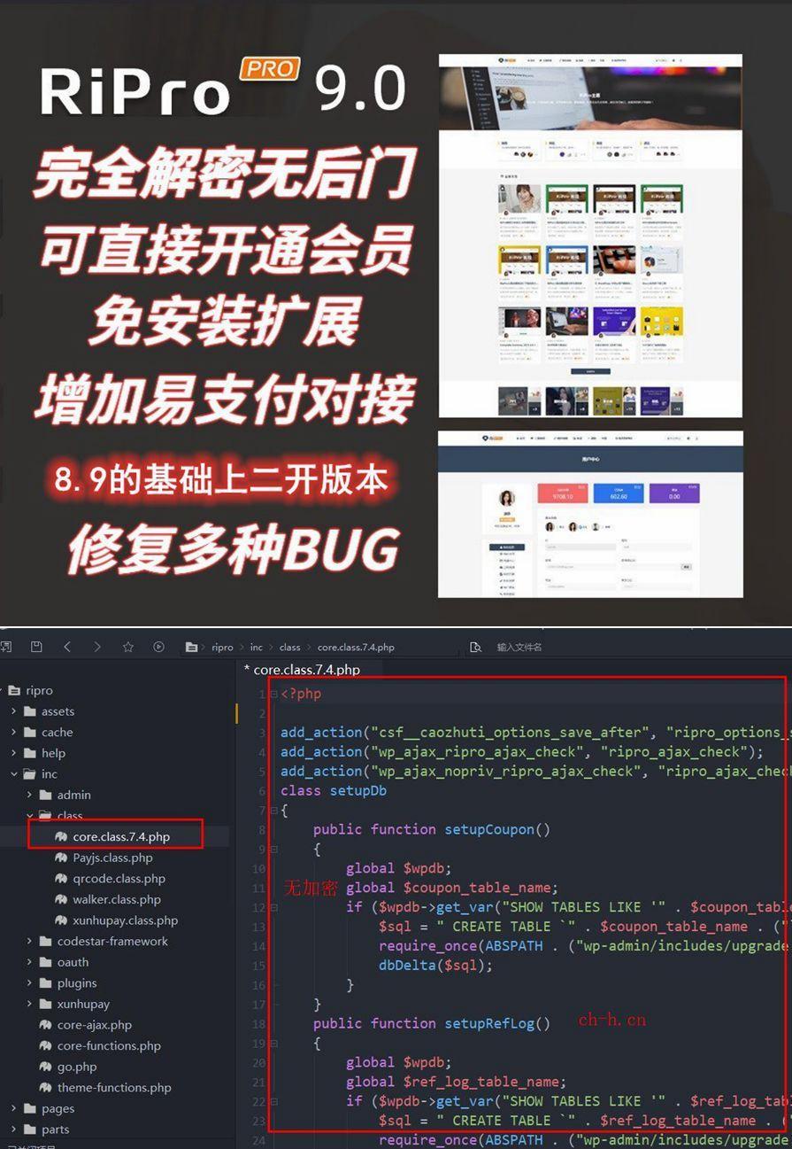 RiPro9.0 解密版 WordPress 付费阅读主题含子主题与插件