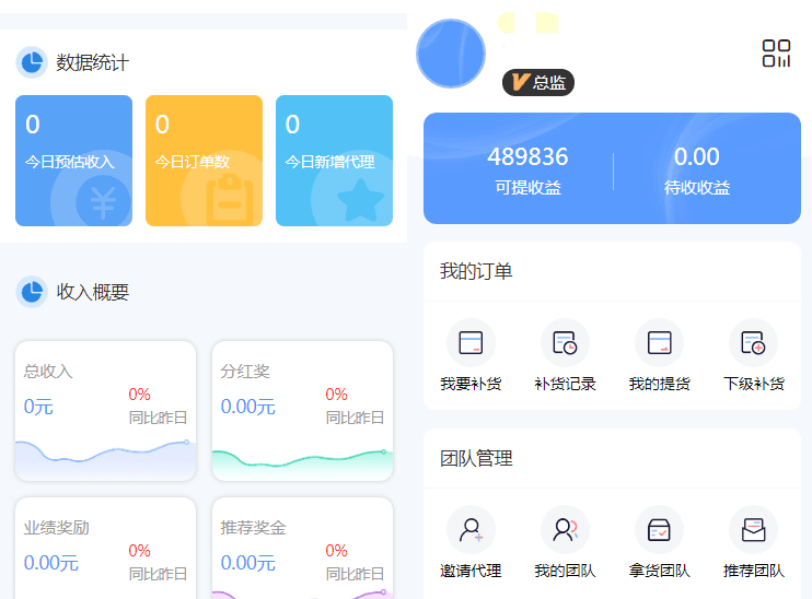 微商商城源码系统 - 代理补货分销平台