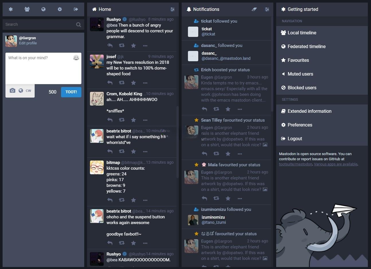 Mastodon 联邦社交服务器 Ruby+JavaScript 源码