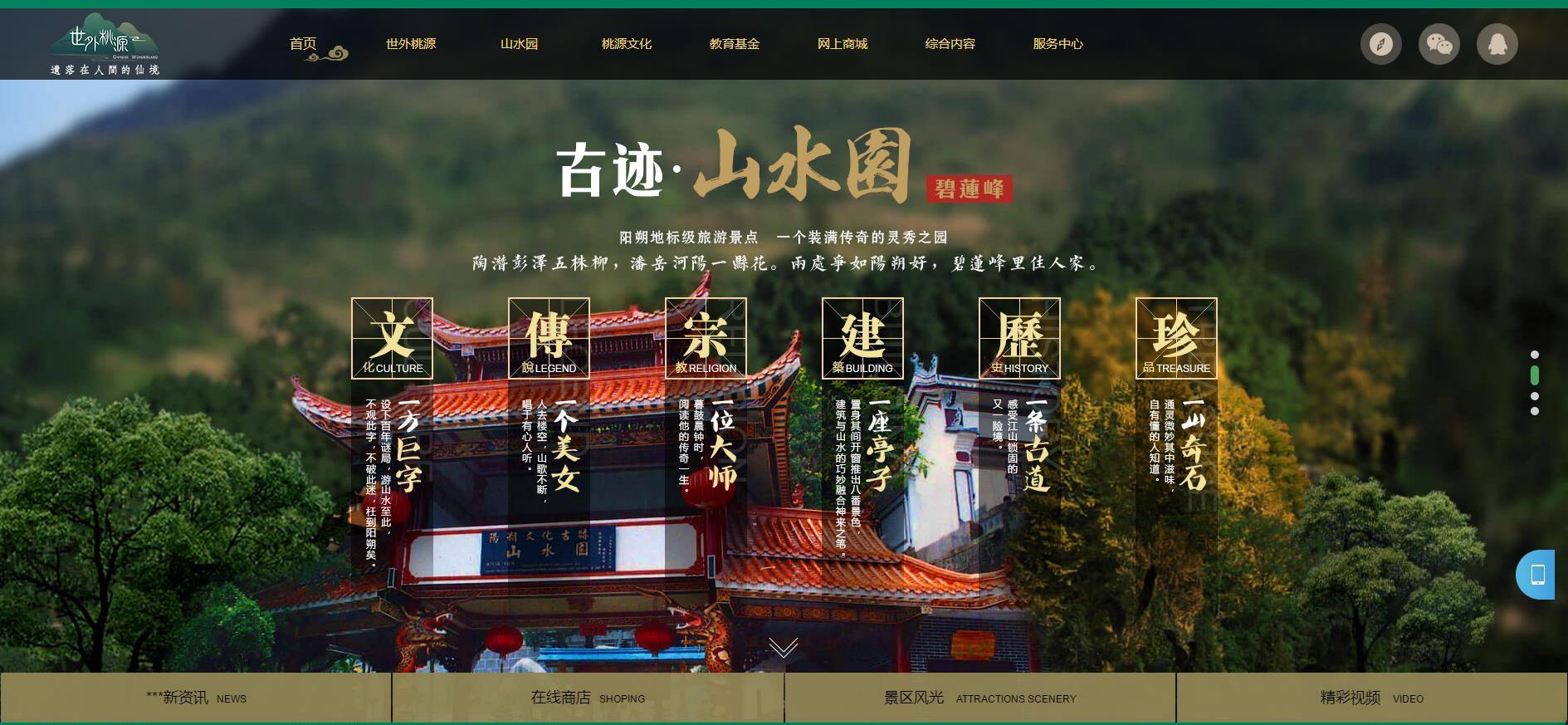 人人站CMS旅游景点网站模板 v1.4.2 移动端自适应 图片2