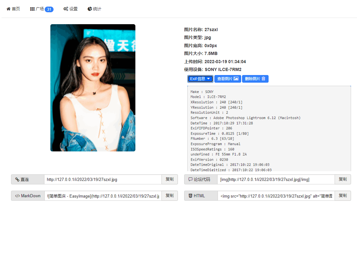 简单图床无数据库PHP源码：支持API与水印的图片托管程序 图片4