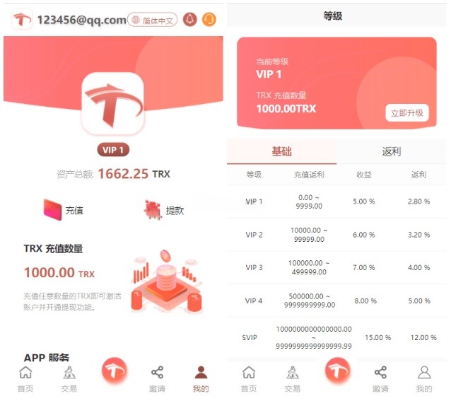 UniApp多语言TRX理财挖矿系统源码 虚拟币理财 图片3
