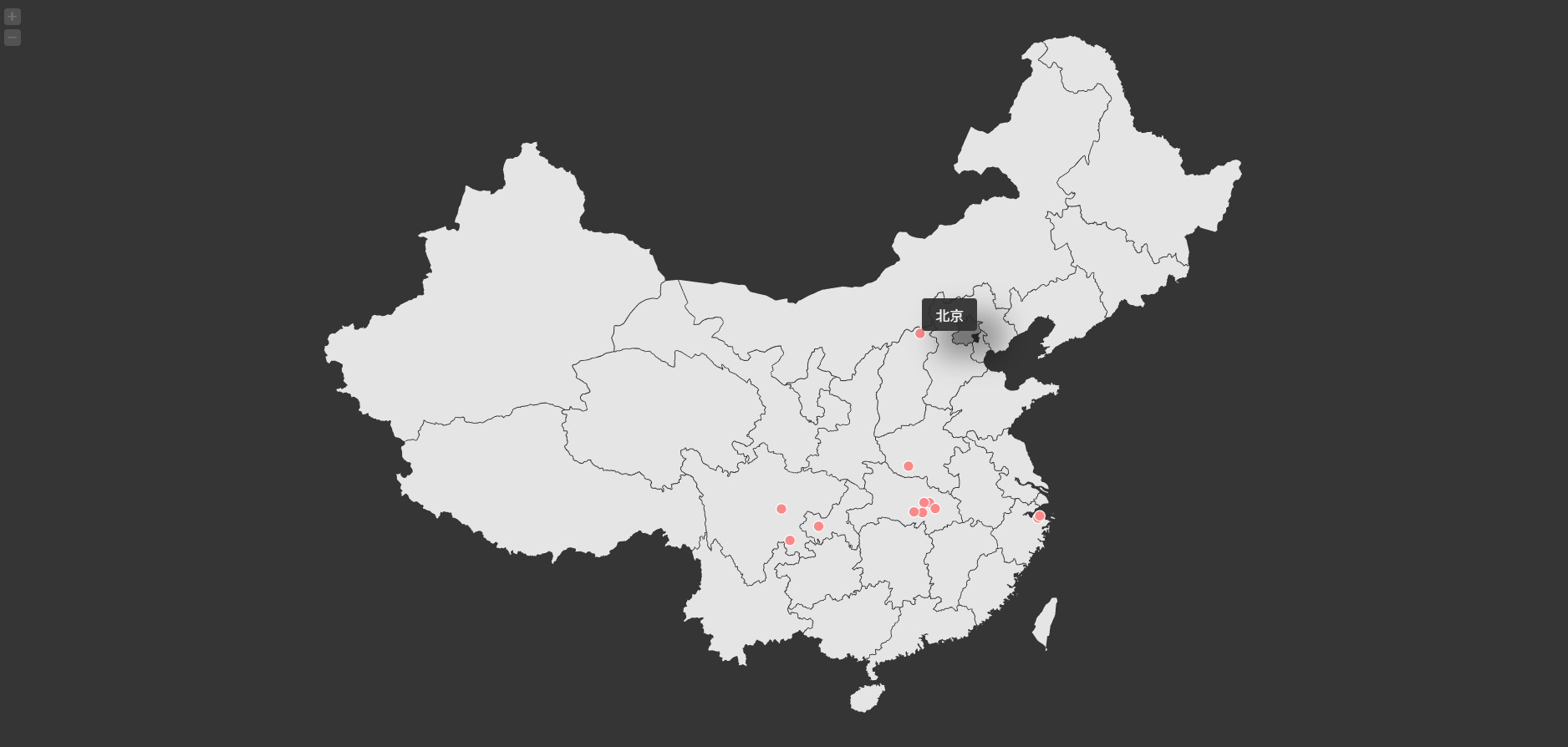 仿翁天信旅行足迹地图HTML源码：纯前端足迹可视化