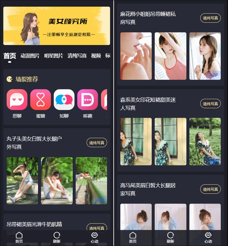 WordPress仿抖音图片主题带SEO与广告位 图片3