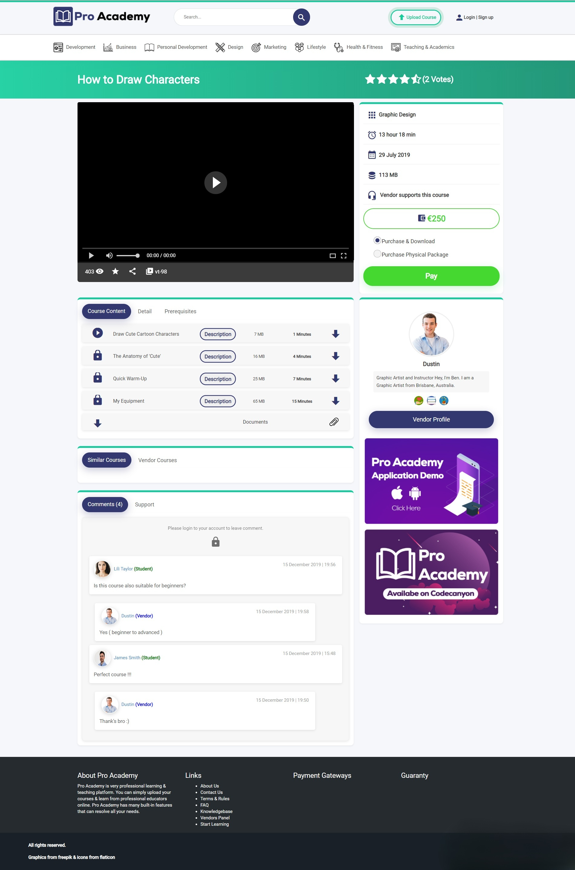 Proacademy PHP在线教育LMS源码 支持直播课程 图片2