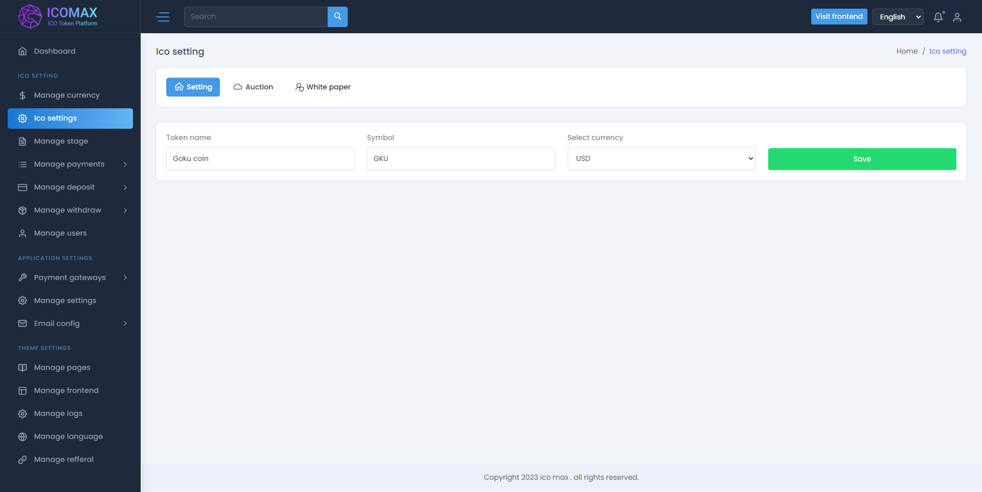 ICOMAX代币销售拍卖平台PHP源码：Laravel 8.x数字资产交易系统 图片2