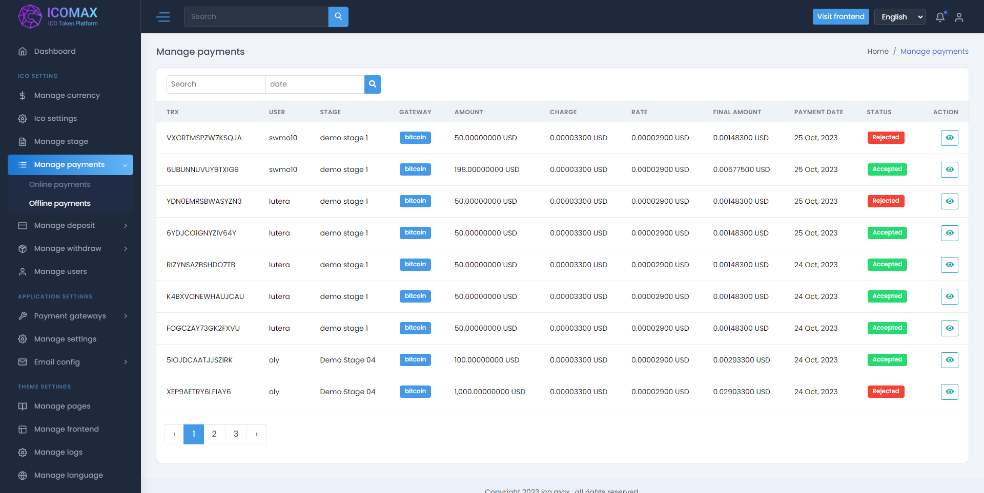 ICOMAX代币销售拍卖平台PHP源码：Laravel 8.x数字资产交易系统 图片4